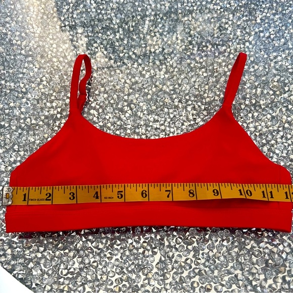 Apricotton Red Seamless Bikini Top Bra Adjustable Straps Stretch Summer Pool XS - Picture 8 of 8